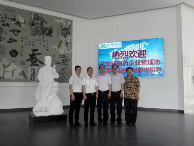 广东省医药管理协会领导参观健码制药厂